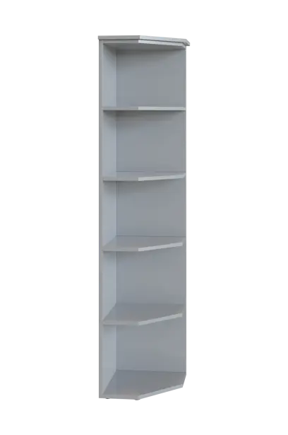 R 5 - 4 kancelářská skříň, rohová, 1800x400x400, šedá